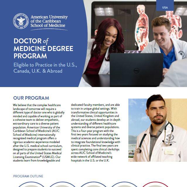 MD Program Factsheet (AUC)