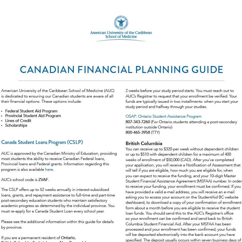 Canadian Financial Planning thumbnail