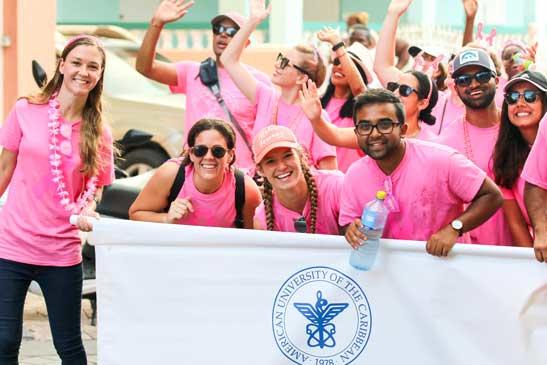 AUC students march in 2019 Pink Parade