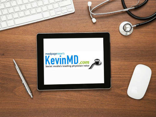 KevinMD logo on iPad